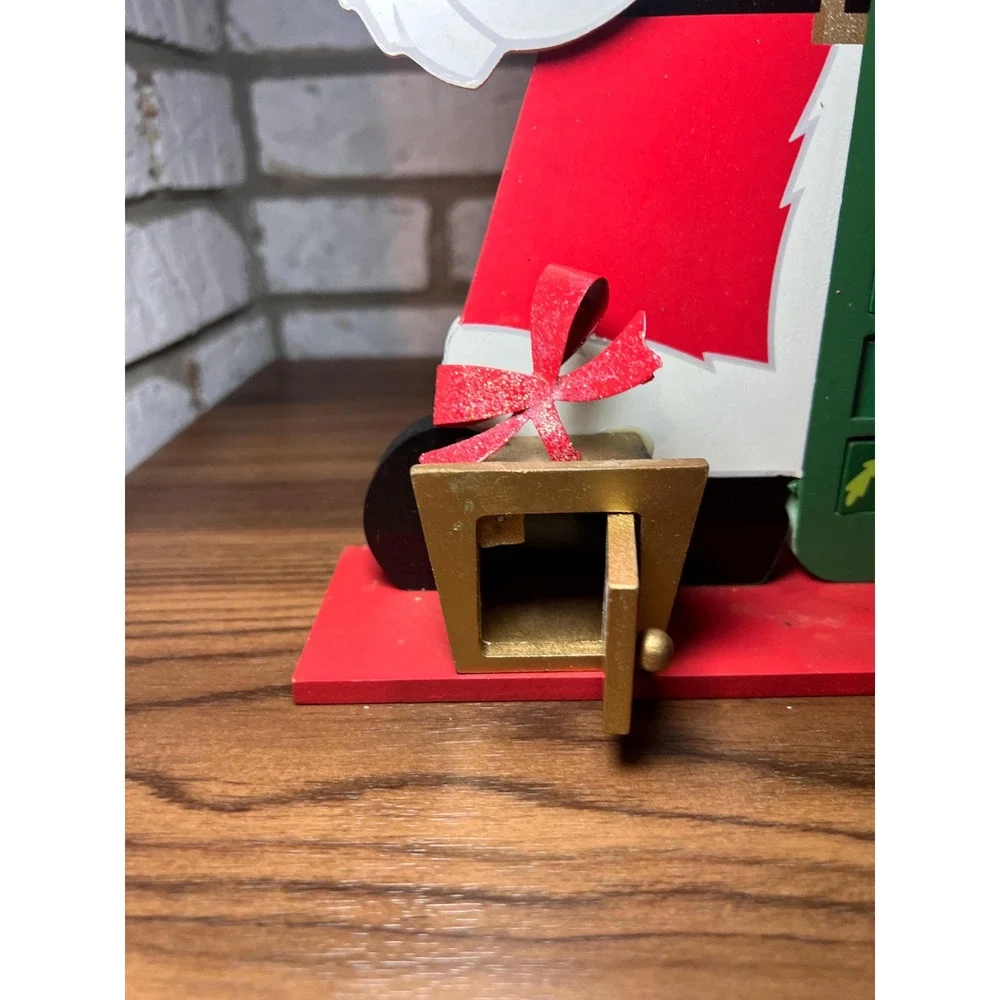 VTG Disney Mickey Mouse Christmas Advent Calendar Wooden Santa Countdown Holiday